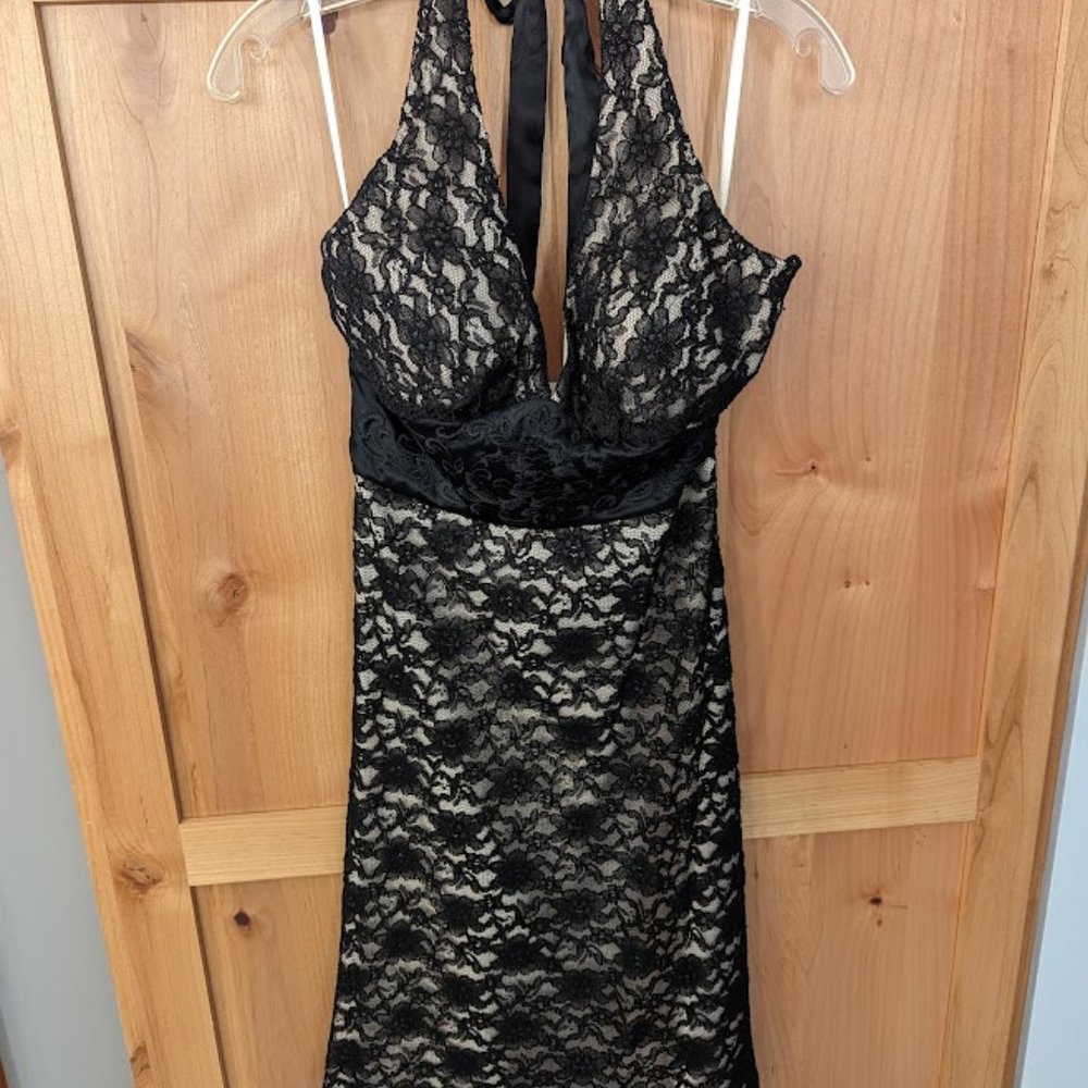 Black Lace Cocktail Dress
